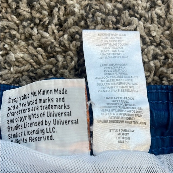 Minions Blue Kids Swim Shorts size 7 boys - Picture 8 of 16